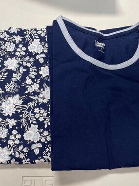 Women's Knit Pajama Set Long Sleeve T-Shirt and Pants, NWT